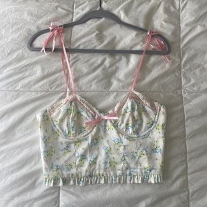 Floral Bustier Top
